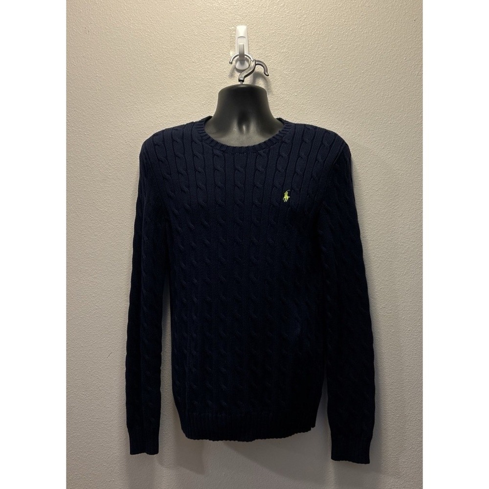 Navy Cable Knit Sweater